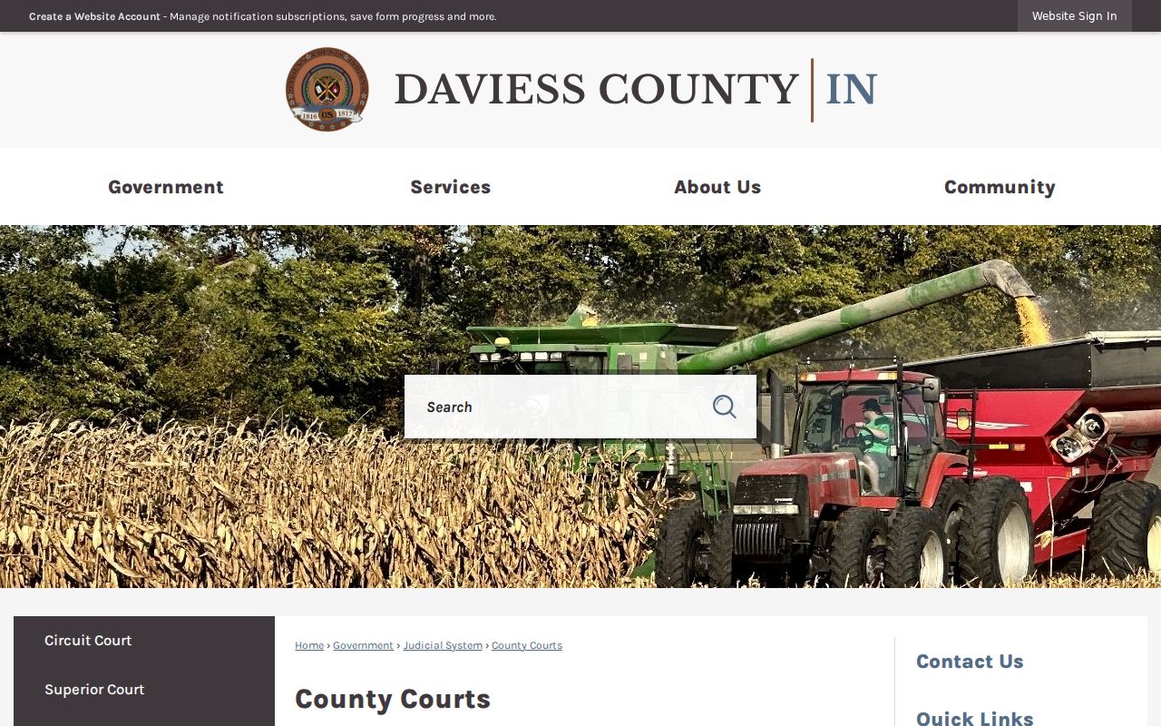 Daviess County traffic warrant Circuit and Superior Courts