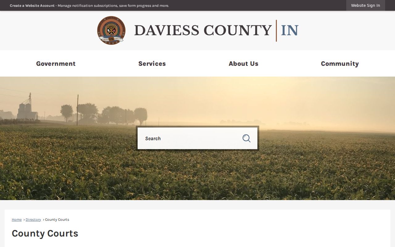 Daviess County bench warrant court directory