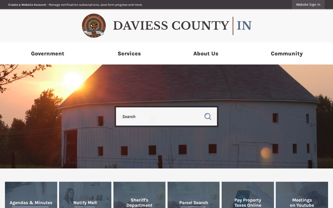 Official Daviess County government home page